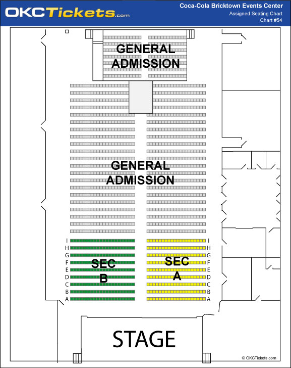 Coca Cola Bricktown Events Center Seating Chart